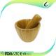 Formaldehyde Free Bamboo Mortar And Pestle Kitchen Garlic Pugging Pot
