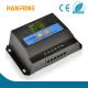 Hanfong  LCD/LED high quality pwm solar charge controller/regulator 10a 12/24v with CE ROHS
