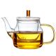 Durable Stovetop Safe Teapot , Borosilicate Glass Clear Teapot With Infuser