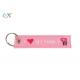 Tag Before Flight Embroidery Keychain For Bag Luggage Logo Motorcycle Key Chain