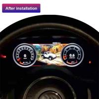 12V 1920*720 Jeep Wrangler Digital Dash Android 9 car gauge cluster