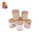 Round Shape Brown With Lids  Highly Durable Kraft Paper Packaging Box