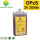 OPZV OPZS Type Tubular Battery 2V 200Ah For Off Grid Solar Energy System