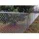 40x40mm Zinc Coated Chain Link Fence , 1.8mm Diameter Diamond Wire Mesh Fencing
