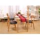 Birch Wood Modern Square Dining Room Table , Economic Solid Wood Kitchen Tables