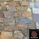 Brown / Rust Color Random Slate Stacked Stone High Temperature Resistance