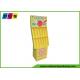 12 Cells Retail Corrugated Floor Displays Yellow Printing For Air Freshener POC008