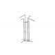 Stainess Steelcloth Rack Stand With Four Arms Hanging Bar , Customized Hanging Clothes Rail
