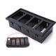 High Accuracy Custom Molds And Plastics Black Color For PC Electric Controller Panel