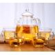 Borosilicate Glass Tea Coffee Maker Set 1000ml Teapot 4x200ml Cups