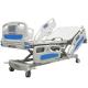 Metal Clinic Hospital Furniture Abs Side Rail Electric Control Folding Patient Medical Bed With Wheels