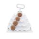 Sweet stands white plastic 6 tier macaron pyramid holder macaron tower for display