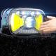 White Red Light Waterproof 1200LM Bright LED Rechargeable Headlamp Flashlight With Motion Sensor