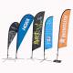 Pantone Colour Promotional Flag Banners Screen printed knitted polyester