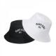2022 Black And White Bucket Hat Letter Embroidery Fisherman Hat