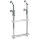 Durable Aluminum Hardware Products Compact Boat Ladder With 12 Wide Aluminum Steps