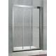 Stainless Steel Inline Shower Enclosures Three Moving Doors Mirror Finished With Frames
