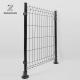 Decorative 3D Curved Welded Wire Mesh / Garden Border Fence High Strength