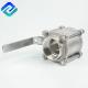 Lost Wax Casting 1000PSI 3PC Ball Valve 180C Threaded End Valve