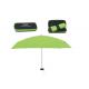 Green EVA Box Different Shaped Umbrellas Polyester Fabric 5 Section Solid Frame