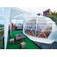Star Gazing Geodesic Dome house Transparent PVC Coated Polyester Fabric