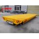 Precast Rails 40T Steel Pallet Material Transfer Carts Battery Powered