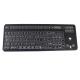 108 Keys Compact Format Industrial Membrane Keyboard IP66 With Integrated Trackball