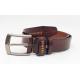 Zinc Alloy Buckle Brown 38mm Mens Casual Leather Belt