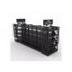 Easy To Assemble Supermarket Metal Shelves 50-150KG Per Layer Loading Capacity