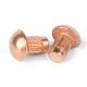 Red Copper Pan Head Knurling Rivets Roud Head Knurled Rivets Rivets for Name Plate