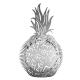 Brushed Stainless Steel Barware Hawthorne Cocktail Strainer with Pineapple Design