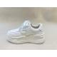 Autumn White Canvas Trainers Heightening Womens White Leather Casual Sneakers