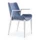 Wear Resistant 62x59x90cm Stainless Steel Dining Chair