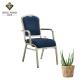 6cm Seat Stackable Padded Chairs With Arms Environmentally Paint