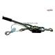Zinc Plated Power Hand Puller 4T Double Gears Three Hooks For Lifting Pulling