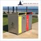120L 3 Compartment Recycling Litter Bins For Schools