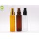 CBD Hemp Oil Essential Oil Glass Airless Pump Bottles With Cusotm Silk Printing Logo