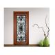 Advanced Custom Wrought Iron Entry Doors Iron Mosaic Glass Thickness 20-30 Mm