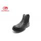 Action Industrial Heat Resistant Leather Safety Shoes , Black Leather Slip On Boots