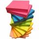 3 X 3 cm Matt Lamination Colorful Sticky Notes , 12 Pads 1200 Sheets Memo Pad Paper