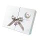 Custom Order Accepted Luxury Flip Top Cardboard Paper Boxes Gift Box With Ribbon Bow