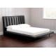 Individual Black Linen Fabric Bed , Linen Upholstered Sleigh Bed