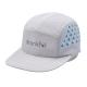 5 Panel Camper Hat Sports Mesh Sweatband Customized Eyelets laser