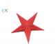 Twill Fabric Embroidered Military Patches , Red Star Iron On Patches For Clothes