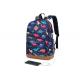 Animal Prints Kids School Backpack Padded Handle Lightweight Dark Blue Color