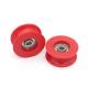 Industrial Nylon Ball Bearing Roller Red PA66 ISO Certificate