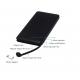 Built-in Cable iPhone adaptor 10,000mah portable power bank leather casing high capacity smaller size