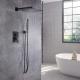 Black Brushed Stainless Steel Concealed Faucet Preservative Hot And Cold Water
