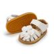 New summer 0-2 years old infant leather flower baby sandal shoes oem soft sole toddler sandals