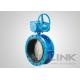 Double Flanged Rubber Lined Butterfly Valve Concentric Ductile Iron GGG50